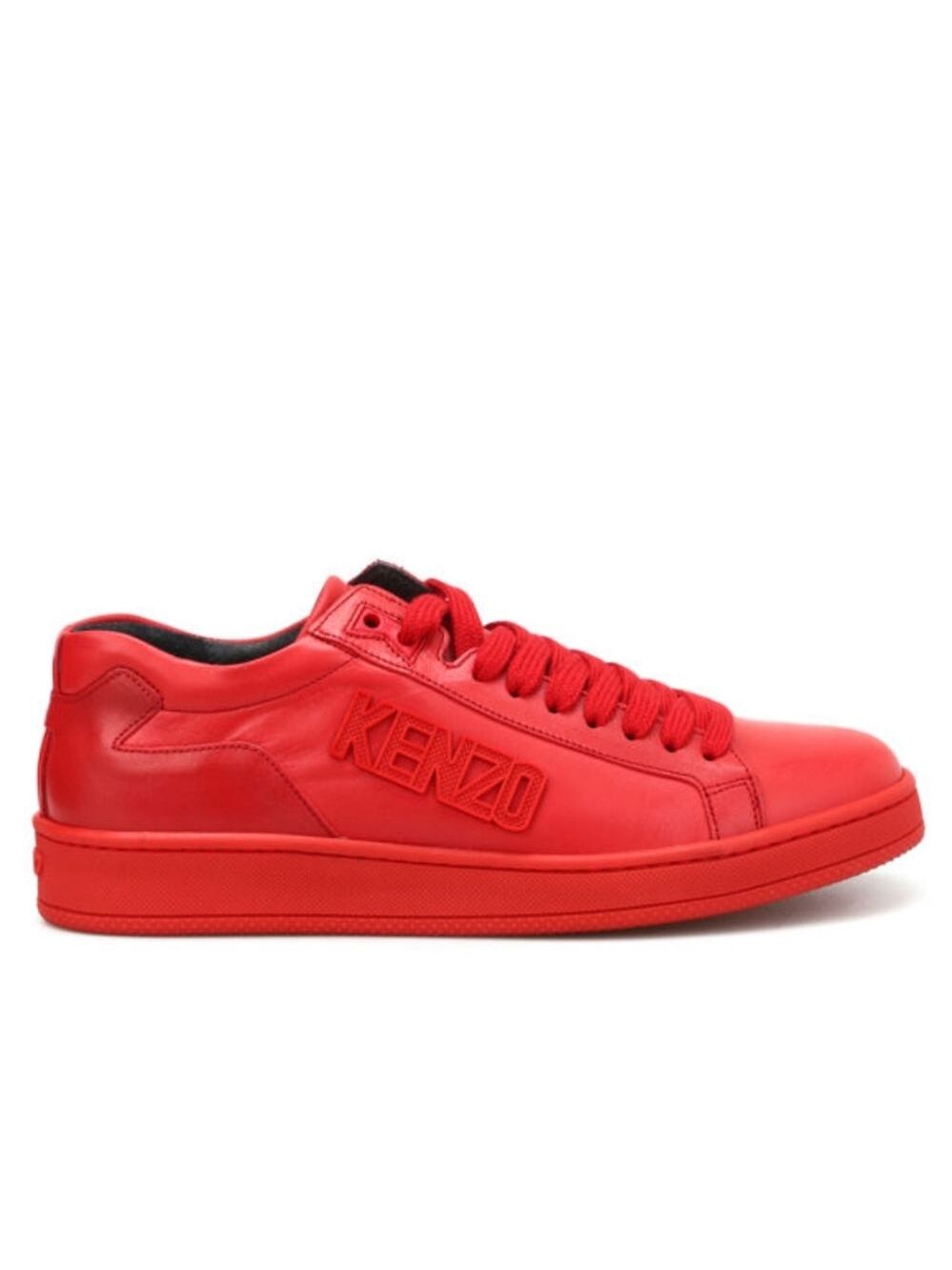 Kenzo Rubber logo leather sneakers